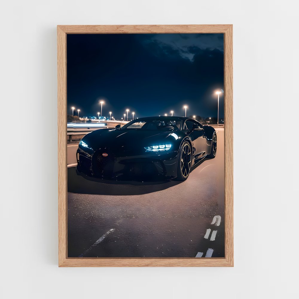Poster Vitesse élégance immobile – affiche Bugatti (vue 4)